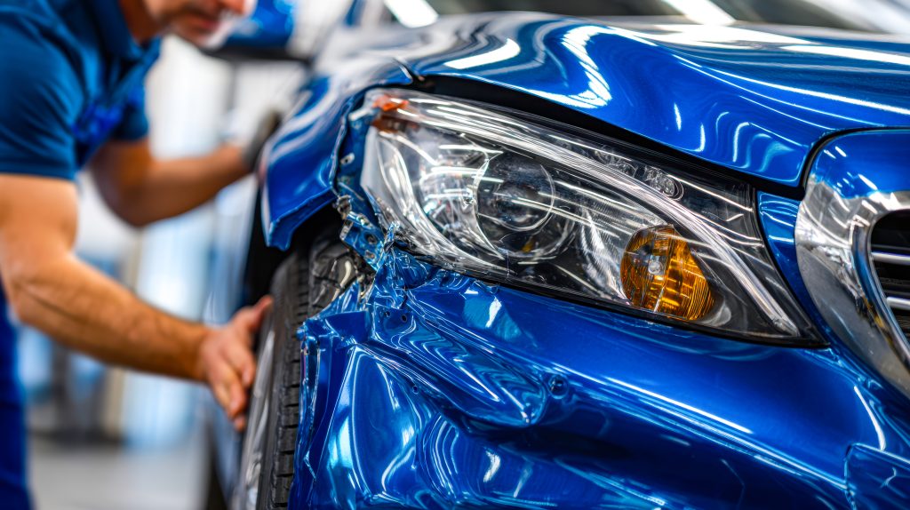 Detailed collision restoration panel work